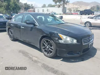 2014 Nissan Maxima S with VIN 1N4AA5AP8EC469519, listed as a IAAI auction lot 42180940 with 119,966 mi miles and . Bid and sale history available at DreamBid. Image 1.