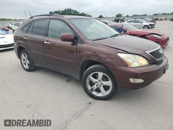 2009 Lexus RX 350 with VIN JTJGK31U899852162, listed as a Copart auction lot 50327435 with 166,085 mi miles and Salvage Title. Bid and sale history available at DreamBid. Image 4.