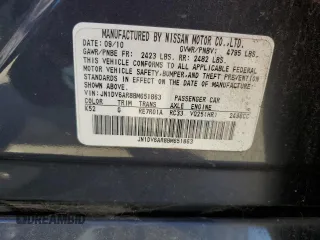 2011 Infiniti G25 x with VIN JN1DV6AR8BM651863, listed as a Copart auction lot 82162004 with Not Provided miles and Salvage Title. Bid and sale history available at DreamBid. Image 15.