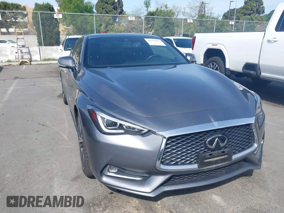 2019 Infiniti Q60 Luxe with VIN JN1EV7EK4KM230715, listed as a IAAI auction lot 41921027 with 47,944 mi miles and . Bid and sale history available at DreamBid. Image 1.