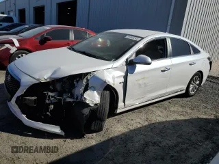 2017 Hyundai Sonata Hybrid SE with VIN KMHE24L13HA045818, listed as a Copart auction lot 41000244 with 95,186 mi miles. Bid and sale history available at carsss.com. Image 1.