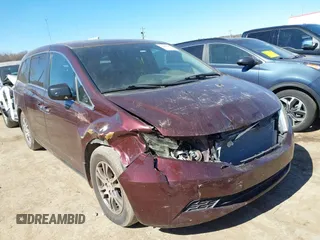 2013 Honda Odyssey EX-L with VIN 5FNRL5H61DB017398, listed as a IAAI auction lot 41689227 with 159,361 mi miles and . Bid and sale history available at carsss.com. Image 1.