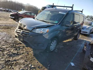 2015 Ram ProMaster City Cargo Tradesman with VIN ZFBERFAT5F6A80320, listed as a Copart auction lot 41469485 with 153,329 mi miles and Salvage Title. Bid and sale history available at carsss.com. Image 1.
