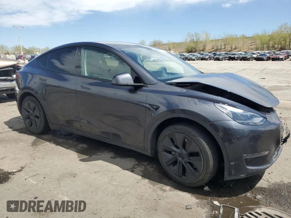 2024 Tesla Model Y Long Range с VIN 7SAYGAEEXRF115893, выставлен на аукционе Copart как лот 55174035 с пробегом 68 078 миль миль и Списание • Salvage title. История ставок и продаж доступна на DreamBid. Изображение 4.