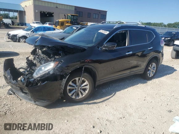 2016 Nissan Rogue SV with VIN KNMAT2MV0GP674938, listed as a Copart auction lot 62122824 with Not Provided miles and Salvage Title. Bid and sale history available at carsss.com. Image 1.