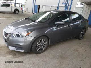 2021 Nissan Versa SV with VIN 3N1CN8EV4ML840246, listed as a Copart auction lot 54585335 with 70,494 mi miles and Salvage title. Bid and sale history available at DreamBid. Image 1.