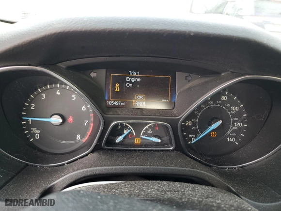 2016 Ford Focus S with VIN 1FADP3E22GL297232, listed as a Copart auction lot 45947005 with 105,497 mi miles and Salvage Title. Bid and sale history available at carsss.com. Image 9.