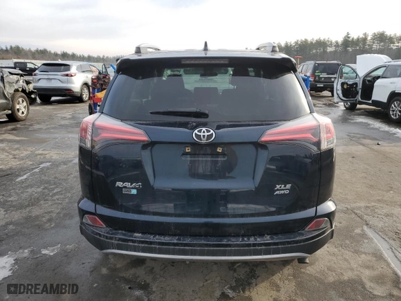 2017 Toyota RAV4 XLE with VIN JTMRFREV9HD199634, listed as a Copart auction lot 87889835 with 57,066 mi miles and Salvage Title. Bid and sale history available at carsss.com. Image 6.