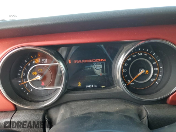 2023 Jeep Wrangler Rubicon with VIN 1C4HJXCG5PW652704, listed as a Copart auction lot 59762475 with 19,924 mi miles and Salvage title. Bid and sale history available at DreamBid. Image 9.