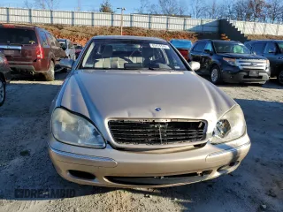 2002 Mercedes-Benz S-Class 4.3L with VIN WDBNG70J32A289860, listed as a Copart auction lot 85976544 with 129,617 mi miles and Salvage Title. Bid and sale history available at carsss.com. Image 5.