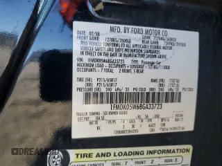 2008 Ford Taurus X SEL with VIN 1FMDK05W68GA33723, listed as a Copart auction lot 81121974 with 309,668 mi miles and Salvage Title. Bid and sale history available at DreamBid. Image 13.