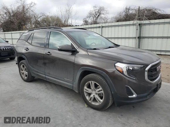 2019 GMC Terrain SLE with VIN 3GKALMEV3KL169575, listed as a Copart auction lot 47044915 with 27,215 mi miles and Salvage Title. Bid and sale history available at carsss.com. Image 4.