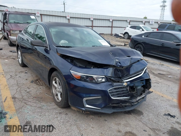 2016 Chevrolet Malibu LS with VIN 1G1ZB5ST6GF306206, listed as a IAAI auction lot 42603034 with 91,238 mi miles and . Bid and sale history available at DreamBid. Image 1.