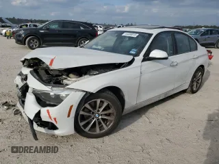 2017 BMW 3 Series 320i with VIN WBA8E1G35HNU16356, listed as a Copart auction lot 44408015 with 153,438 mi miles and Salvage Title. Bid and sale history available at carsss.com. Image 1.