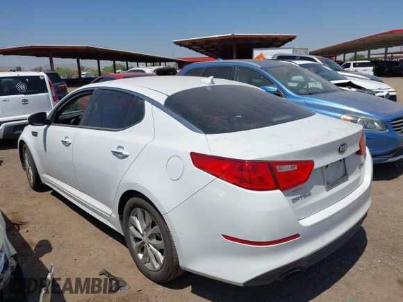 2015 Kia Optima EX with VIN 5XXGN4A7XFG475391, listed as a IAAI auction lot 42468698 with 144,914 mi miles and . Bid and sale history available at DreamBid. Image 3.
