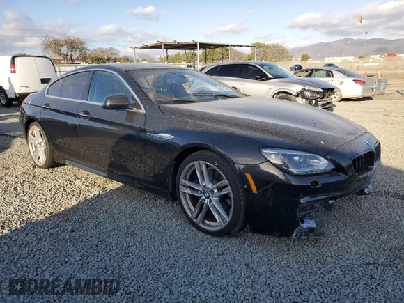 2013 BMW 6 Series 650i with VIN WBA6B2C50DD128130, listed as a Copart auction lot 46718645 with 123,540 mi miles and Salvage Title. Bid and sale history available at DreamBid. Image 4.