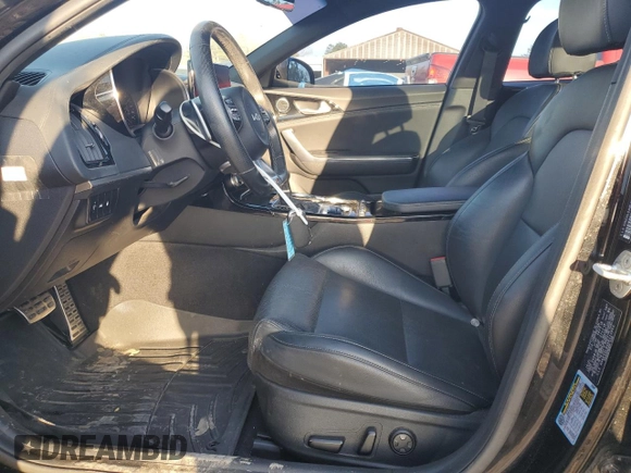 2022 Kia Stinger GT-Line with VIN KNAE35LD4N6113864, listed as a Copart auction lot 47100375 with 47,264 mi miles and Salvage Title. Bid and sale history available at carsss.com. Image 7.