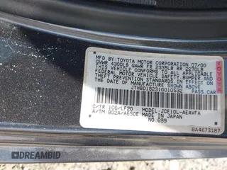 2001 Lexus IS 300/350 z VIN JTHBD182310010532, wystawiony jako IAAI lot #42149537 z przebiegiem 208 120 mil mil oraz . Historia ofert i sprzedaży dostępna na DreamBid. Obrazek 9.
