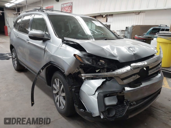 2021 Honda Pilot EX-L with VIN 5FNYF5H52MB022782, listed as a IAAI auction lot 41830003 with 39,945 mi miles. Bid and sale history available at carsss.com. Image 1.