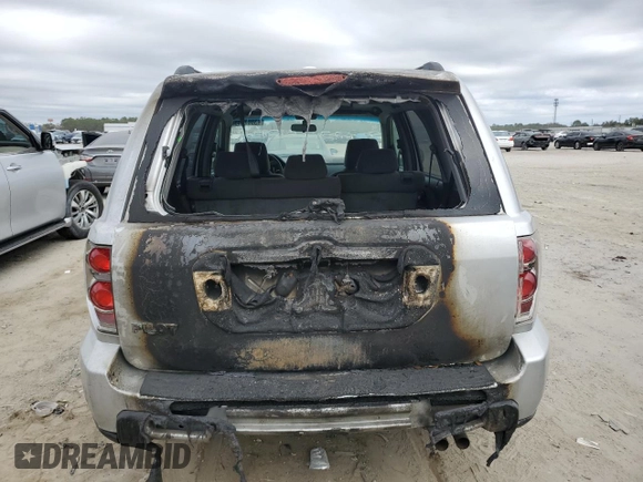 2008 Honda Pilot SE with VIN 5FNYF283X8B021057, listed as a Copart auction lot 43867145 with Not Provided miles and Salvage Title. Bid and sale history available at DreamBid. Image 6.