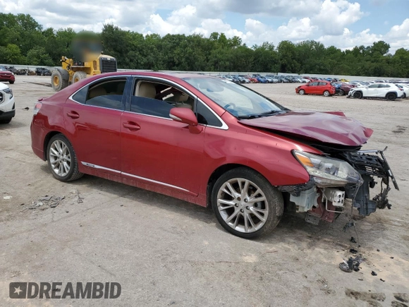 2010 Lexus HS with VIN JTHBB1BAXA2008481, listed as a Copart auction lot 64077284 with 188,193 mi miles and Salvage Title. Bid and sale history available at carsss.com. Image 4.