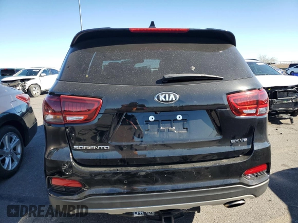 2019 Kia Sorento EX Sport V6 with VIN 5XYPH4A52KG455261, listed as a Copart auction lot 88776265 with 61,308 mi miles and Salvage Title. Bid and sale history available at carsss.com. Image 6.