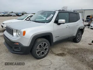 2017 Jeep Renegade Limited with VIN ZACCJBDB1HPF36429, listed as a Copart auction lot 51438375 with 74,714 mi miles and Salvage title. Bid and sale history available at DreamBid. Image 1.