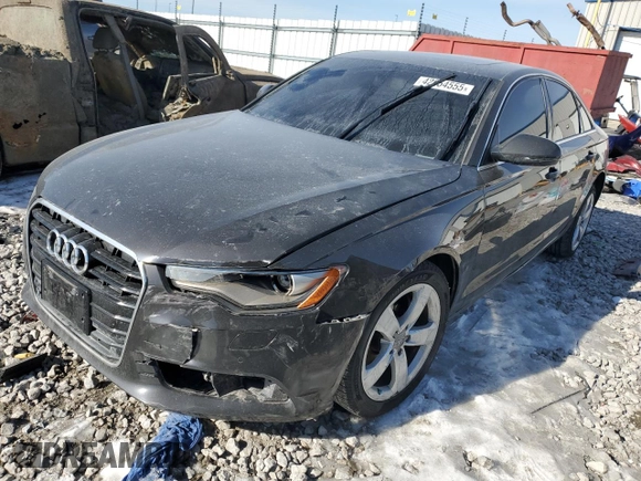 2012 Audi A6 Premium Plus with VIN WAUDFAFC9CN110525, listed as a Copart auction lot 42054555 with 171,958 mi miles and Salvage title. Bid and sale history available at DreamBid. Image 1.