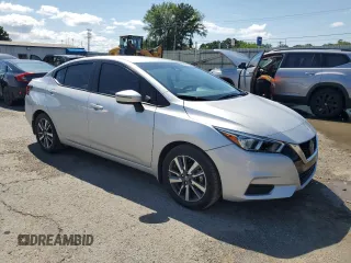 2021 Nissan Versa SV with VIN 3N1CN8EV5ML923006, listed as a Copart auction lot 58546675 with 33,580 mi miles and Salvage title. Bid and sale history available at DreamBid. Image 4.