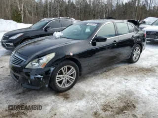 2011 Infiniti G25 x with VIN JN1DV6AR0BM652506, listed as a Copart auction lot 46419515 with 277,149 mi miles and Salvage title. Bid and sale history available at DreamBid. Image 1.