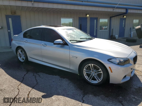 2014 BMW 5 Series 528i with VIN WBA5A5C54ED509285, listed as a Copart auction lot 52080765 with 104,802 mi miles and Salvage Title. Bid and sale history available at carsss.com. Image 4.