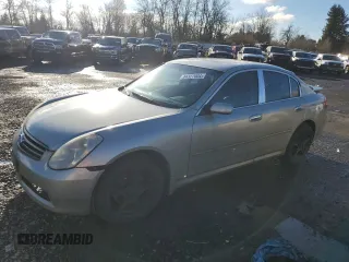2006 Infiniti G35 with VIN JNKCV51F66M616686, listed as a Copart auction lot 84327004 with 142,941 mi miles and Salvage Title. Bid and sale history available at carsss.com. Image 1.