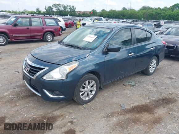 2016 Nissan Versa S Plus with VIN 3N1CN7AP3GL824240, listed as a IAAI auction lot 42160026 with 169,470 mi miles. Bid and sale history available at carsss.com. Image 2.