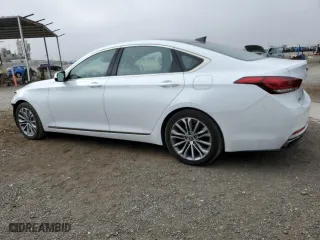 2017 Genesis G80 3.8L with VIN KMHGN4JE7HU171491, listed as a Copart auction lot 72650834 with 113,210 mi miles and Salvage Title. Bid and sale history available at carsss.com. Image 2.