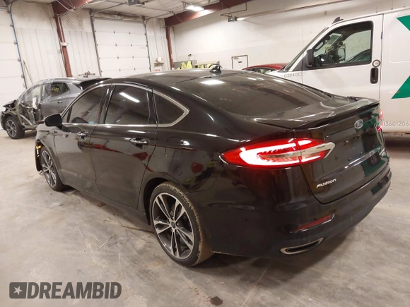 2019 Ford Fusion Titanium with VIN 3FA6P0K93KR269569, listed as a IAAI auction lot 41811177 with 110,231 mi miles. Bid and sale history available at carsss.com. Image 3.