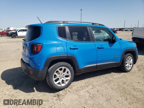 2015 Jeep Renegade Latitude with VIN ZACCJABT1FPB34509, listed as a Copart auction lot 52990165 with 53,098 mi miles and Salvage Title. Bid and sale history available at DreamBid. Image 3.