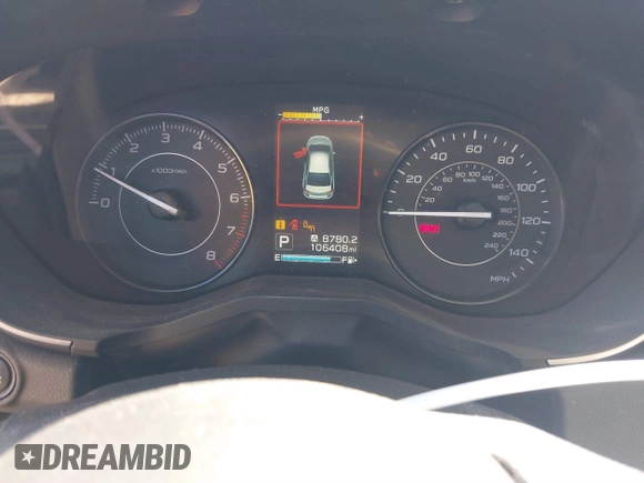 2019 Subaru Impreza Premium с VIN 4S3GKAD65K3627534, выставлен на аукционе IAAI как лот 41764771 с пробегом 106 408 миль миль и . История ставок и продаж доступна на DreamBid. Изображение 7.