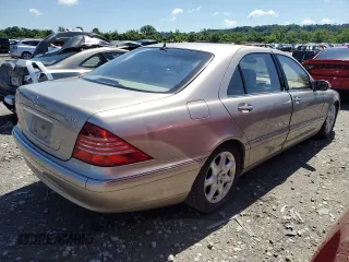 2005 Mercedes-Benz S 500 with VIN WDBNG84J75A445404, listed as a Copart auction lot 58842965 with 57,153 mi miles and Salvage title. Bid and sale history available at DreamBid. Image 3.