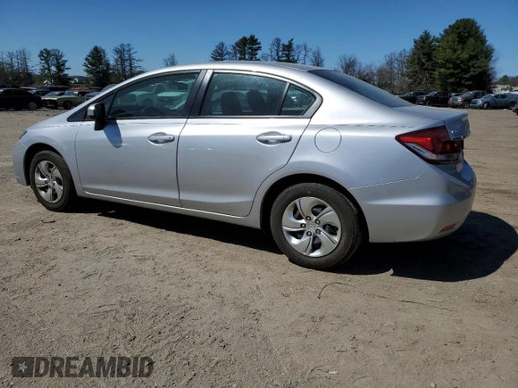 2014 Honda Civic Sedan LX with VIN 19XFB2F55EE251775, listed as a Copart auction lot 50486415 with 44,277 mi miles and Salvage Title. Bid and sale history available at carsss.com. Image 2.
