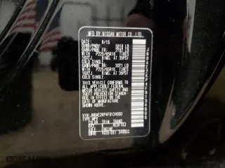 2015 Nissan Quest S with VIN JN8AE2KP4F9134000, listed as a Copart auction lot 42636974 with 121,106 mi miles. Bid and sale history available at carsss.com. Image 13.