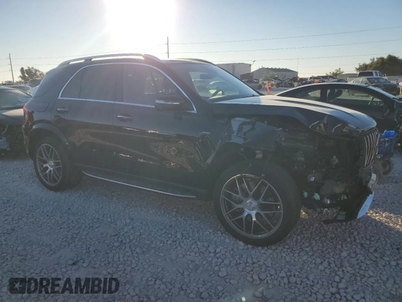 2024 Mercedes-Benz GLE 53 AMG with VIN 4JGFB6BB9RB159263, listed as a Copart auction lot 80244334 with 7,593 mi miles and Salvage title. Bid and sale history available at DreamBid. Image 4.