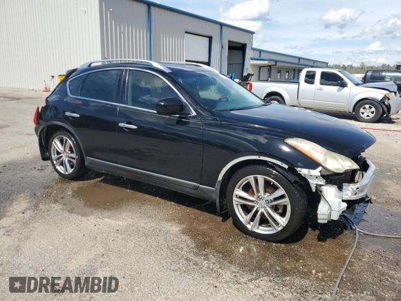 2012 Infiniti EX Journey with VIN JN1AJ0HR4CM451680, listed as a Copart auction lot 73155334 with 189,704 mi miles and Salvage Title. Bid and sale history available at DreamBid. Image 4.