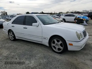 1998 Mercedes-Benz E with VIN WDBJF70F1WA683246, listed as a Copart auction lot 46858965 with Not Provided miles and Salvage Title. Bid and sale history available at DreamBid. Image 4.