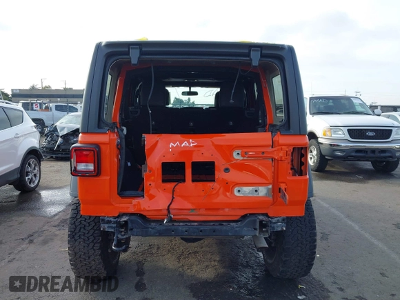2019 Jeep Wrangler Unlimited Sport S with VIN 1C4HJXDG7KW568441, listed as a IAAI auction lot 41142271 with 73,698 mi miles and . Bid and sale history available at DreamBid. Image 17.