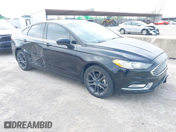 2018 Ford Fusion SE with VIN 3FA6P0HD9JR136468, listed as a IAAI auction lot 41908198 with 139,415 mi miles. Bid and sale history available at carsss.com. Image 1.