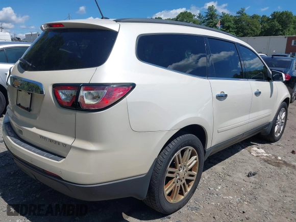 2015 Chevrolet Traverse LT with VIN 1GNKVGKD5FJ141773, listed as a IAAI auction lot 41130794 with 100,370 mi miles and . Bid and sale history available at DreamBid. Image 4.