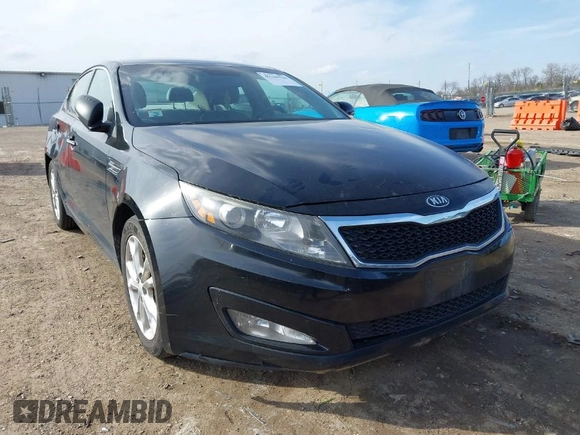 2013 Kia Optima LX with VIN 5XXGM4A77DG146177, listed as a IAAI auction lot 41769708 with 133,604 mi miles. Bid and sale history available at carsss.com. Image 1.