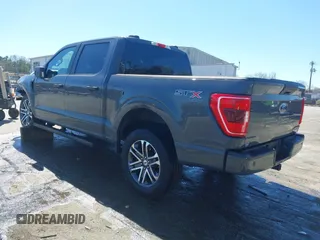 2021 Ford F-150 XL with VIN 1FTEW1EP0MFA56166, listed as a IAAI auction lot 41858793 with 48,498 mi miles and . Bid and sale history available at DreamBid. Image 3.