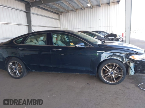 2014 Ford Fusion Titanium with VIN 3FA6P0K97ER328482, listed as a IAAI auction lot 40252350 with 137,128 mi miles. Bid and sale history available at carsss.com. Image 13.