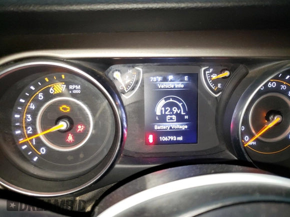 2018 Jeep Wrangler Unlimited Sport S z VIN 1C4HJXDN8JW262507, wystawiony jako Copart lot #60594625 z przebiegiem 106 793 mil mil oraz Czysty tytuł • Clean title. Historia ofert i sprzedaży dostępna na DreamBid. Obrazek 9.
